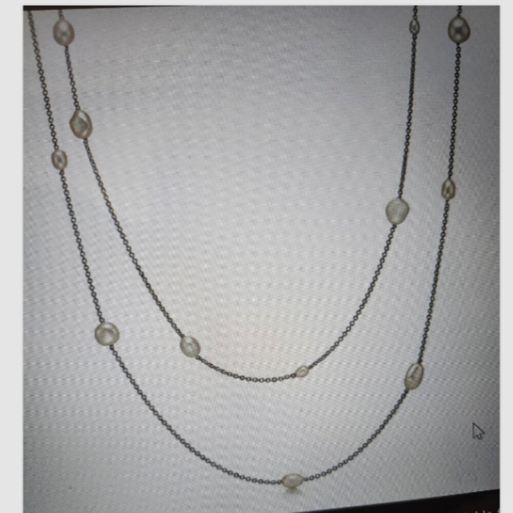 Tiffany & Co Elsa Peretti Pearls By The Yard 36" Sprinkle Necklace, Case & Shop